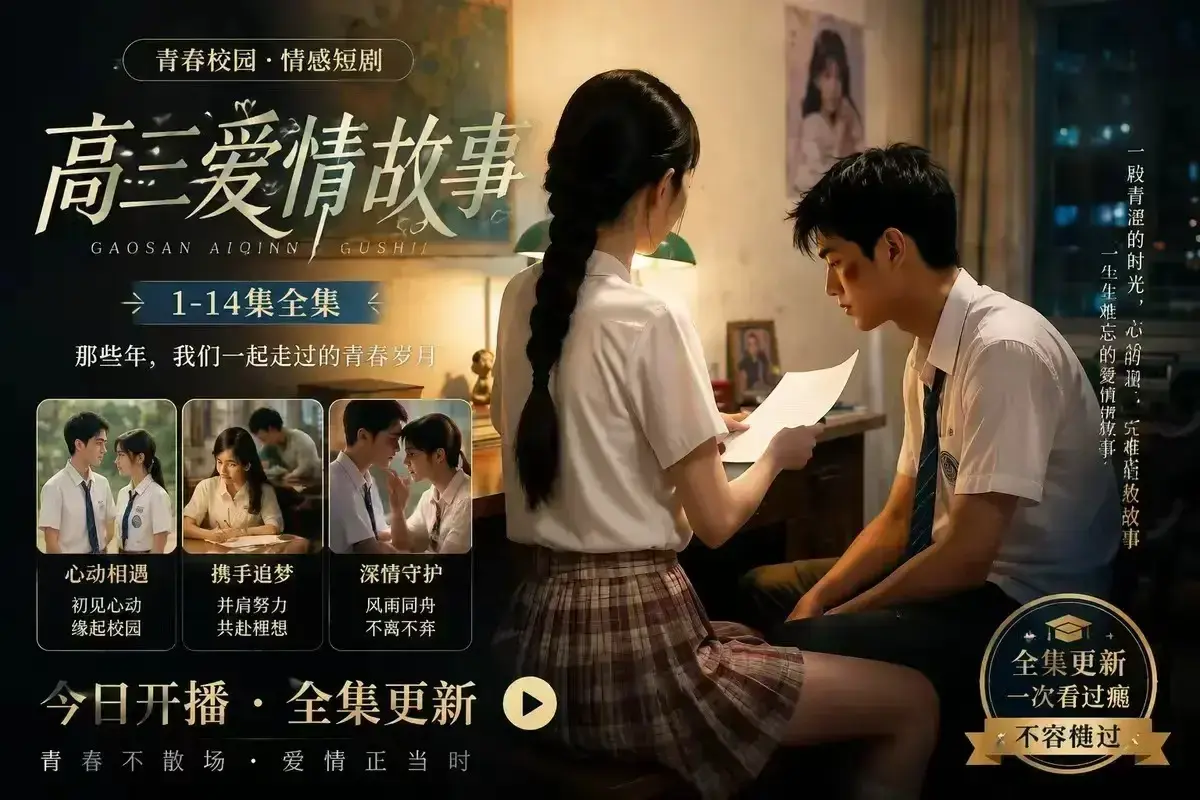AI校园短剧《B中爱情故事》未删减完整版-4KHDR画质-百度网盘在线观看-高清版本秒存